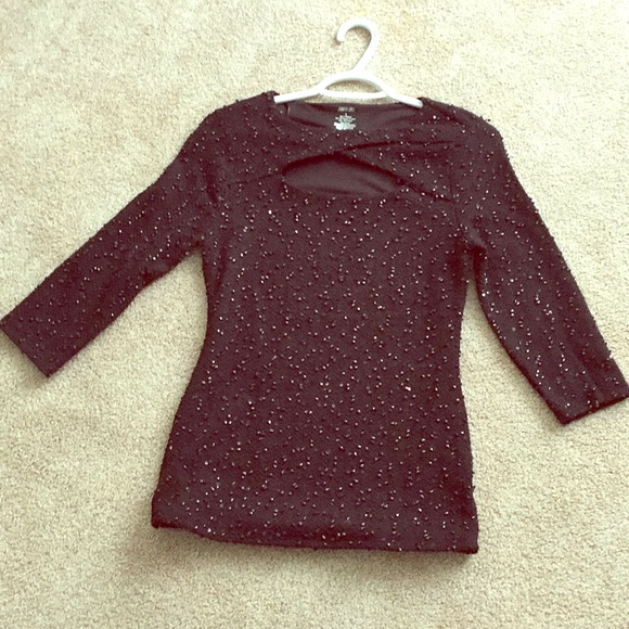 Jennifer Lopez Sweaters - Jennifer Lopez Beaded Top